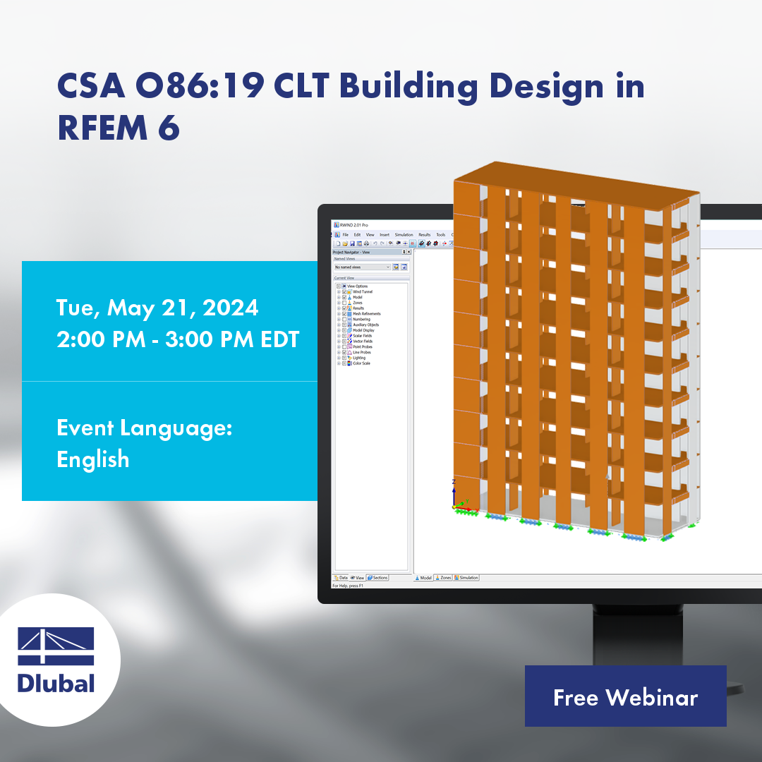 CSA O86:19 CLT Cálculo de edificios en RFEM 6